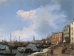 Riva degli Schiavoni depuis l'ouest, 1724-1730 CanalettoKunsthistorisches Museum