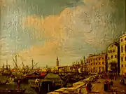 Cercle de Canaletto - Vue de Venise, XVIIIe siècle.