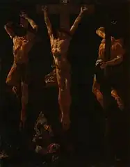 Le Christ crucifié entre les deux voleurs, vers 1710, Gallerie dell'Accademia de Venise.
