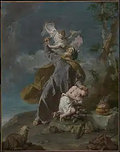 Abraham sacrifiant son fils IsaacGiambattista Pittoni, 1750-1755Musée des Beaux-Arts de Boston