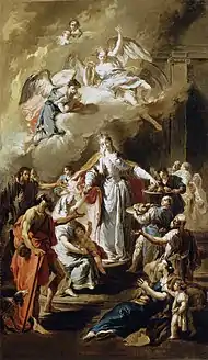 Giovanni Battista Pittoni, Sainte Élisabeth distribuant l'aumône