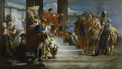 Giambattista Tiepolo, Scipion l'Africain libérant Massiva (1719-1721).