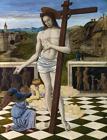 Le Sang du Rédempteur, v. 1460. Tempera à l'œuf / bois, 47 × 37 cm. National Gallery. Londres