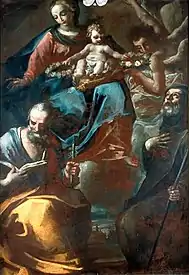 Madone à l’Enfant avec Saint Joseph et Saint François de Paule, 1735-1737