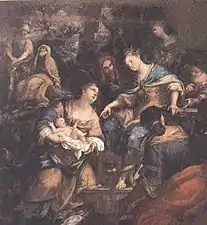 Salle 12 : Giovanni Tuccari,  Moïse sauvé des eaux.