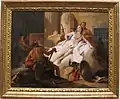 Vénus dans la Forge de Vulcain. Giambattista Tiepolo 1765-66. Huile sur papier marouflé sur toile, 69 × 87 cm. Musée d'art de Philadelphie