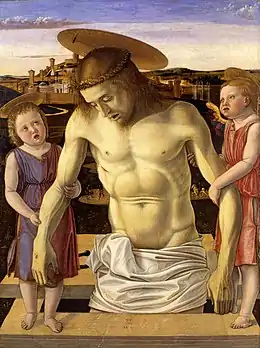 Christ mort soutenu par deux anges, de Giovanni Bellini