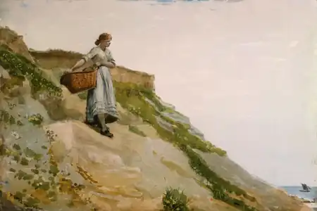 Girl Carrying a Basket, 1882.