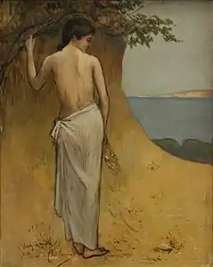 Fille à la plage (1882), Munich, Neue Pinakothek.