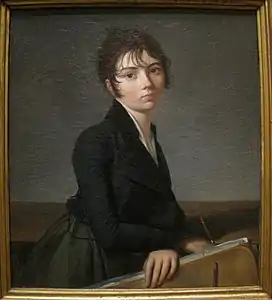 Jeune femme au portefeuille (vers 1799)Worcester Art Museum.