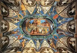 Plafond de la Villa impériale de Girolamo Genga.