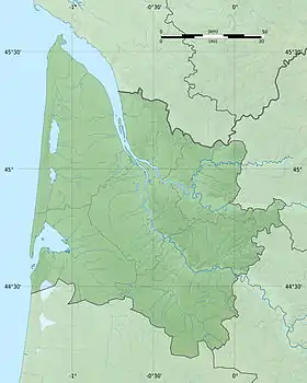 voir sur la carte de la Gironde