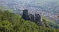 Le château ruiné du Girsberg et le village de Ribeauvillé