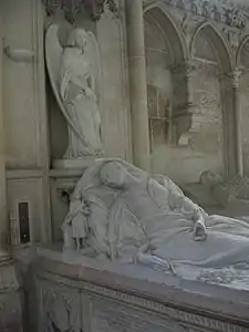 Gisant de Marie d'Orléans (détail), chapelle royale de Dreux.