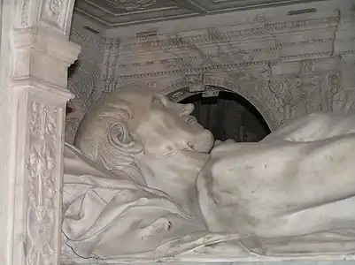 Transi du monument funéraire de la nécropole royale de la basilique de Saint-Denis, exécuté d'après le masque mortuaire du roi.