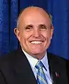 Rudy Giuliani, ancien maire de New York (1er janvier 1994 – 31 décembre 2001) et candidat aux primaires républicaines lors de l'élection présidentielle américaine de 2008.