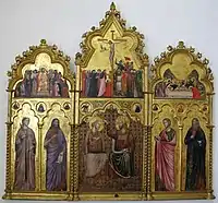 Giuliano da Rimini, Couronnement de la Vierge et Saints.