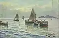 Paysage marin, vers 1900