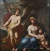 L’ange montrant à Hagar et à Ismaël le chemin du puits, 1705
