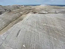 Stries formées par l'action des glaciers