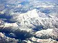 Vue aérienne du pic Glacier