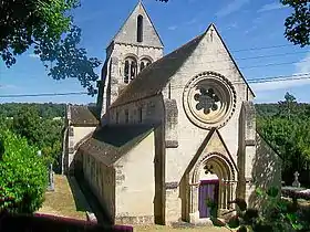 L'église depuis l'ouest.