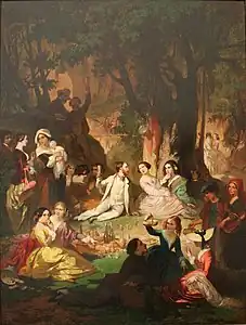 Olim, souvenir des Pyrénées. Le goûter champêtre (1851), Montpellier, musée Fabre.