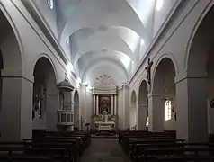 L'intérieur de l'église.