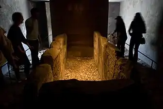 La chambre funéraire de la tombe de Kivik