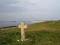 Archipel des Glénan : une croix sur l'île Saint-Nicolas.