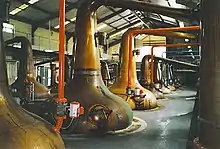 Alambic charentais de la distillerie Glenfiddich en Écosse.