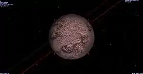 Gliese 433 b vue dans Celestia.