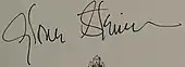 signature de Gloria Steinem