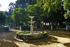 Une fontaine dans les jardins de Murillo