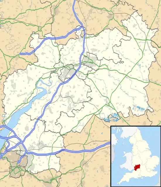 Carte des mégalithes du Gloucestershire