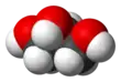 Formule en 3 dimension du glycérol.