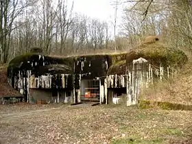 L'entrée des munitions du Kobenbusch vue en mars 2004.