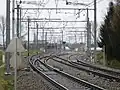 L'embranchement de la ligne 10 à la ligne 59, vers Gand