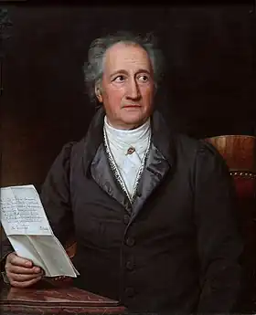 Joseph Karl Stieler  (1770–1858), Portrait de Johann Wolfgang von Goethe, 1828