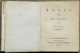 Page de garde de la première édition (1808)