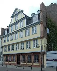 La maison d'enfance de Goethe.
