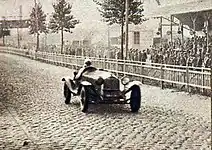 Goffredo Zehender vainqueur des 6 Heures des Routes pavées en 1929, sur Alfa Romeo 6C 1750;