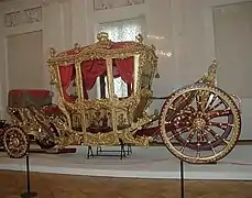 Carrosse, musée de l'Ermitage, Saint-Pétersbourg.