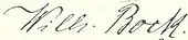 signature de Wilhelm Bock