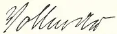 signature de Georg von Vollmar