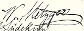 signature de Wilhelm Metzger