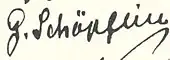 signature de Georg Schöpflin