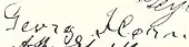 signature de Georg Horn