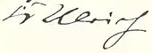 signature de Carl Ulrich