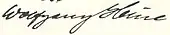 signature de Wolfgang Heine